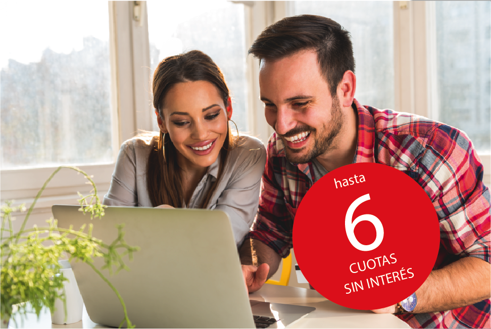 Un click, 6 cuotas.