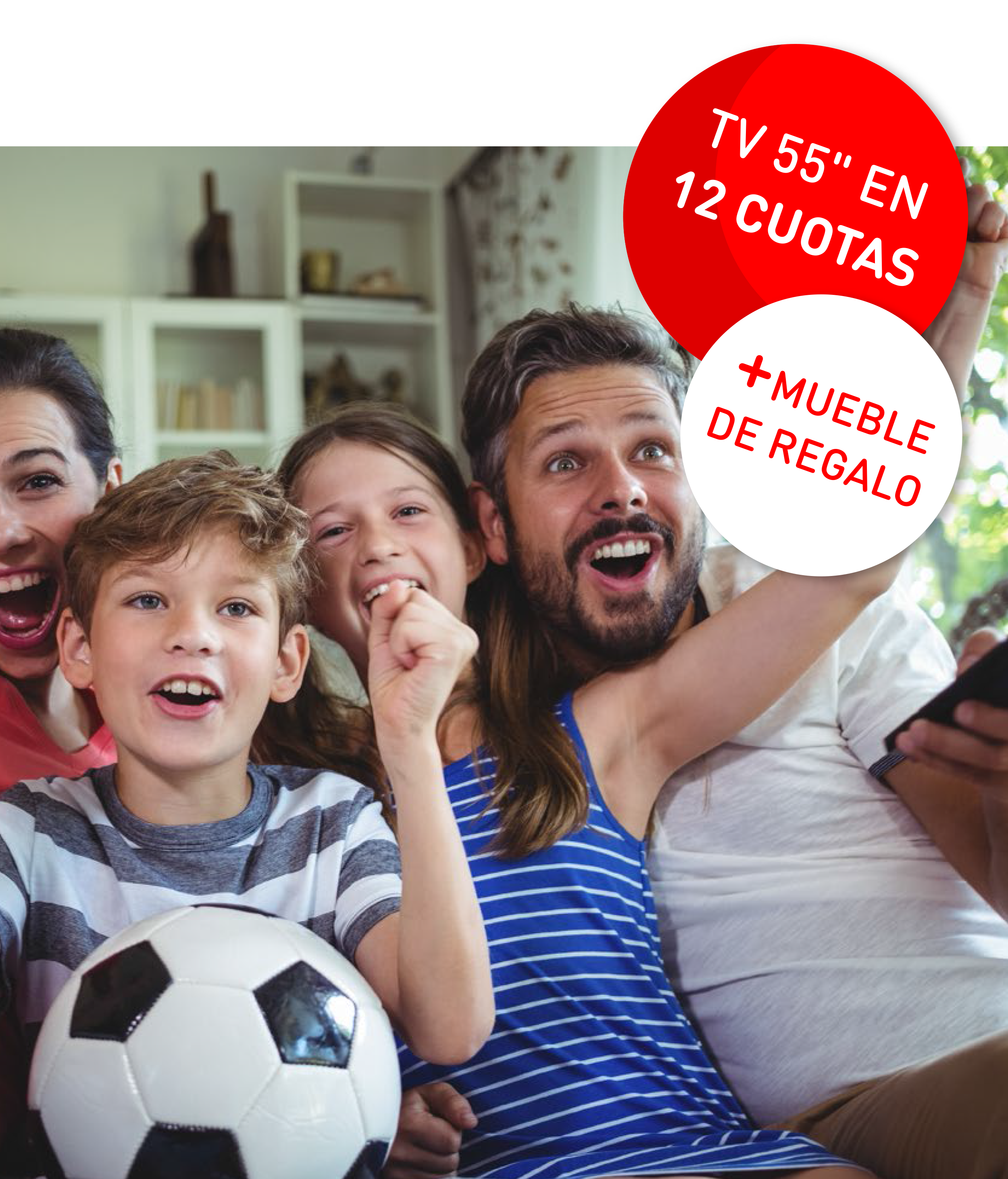 TV 55" + Mueble de regalo + Personal/Flow