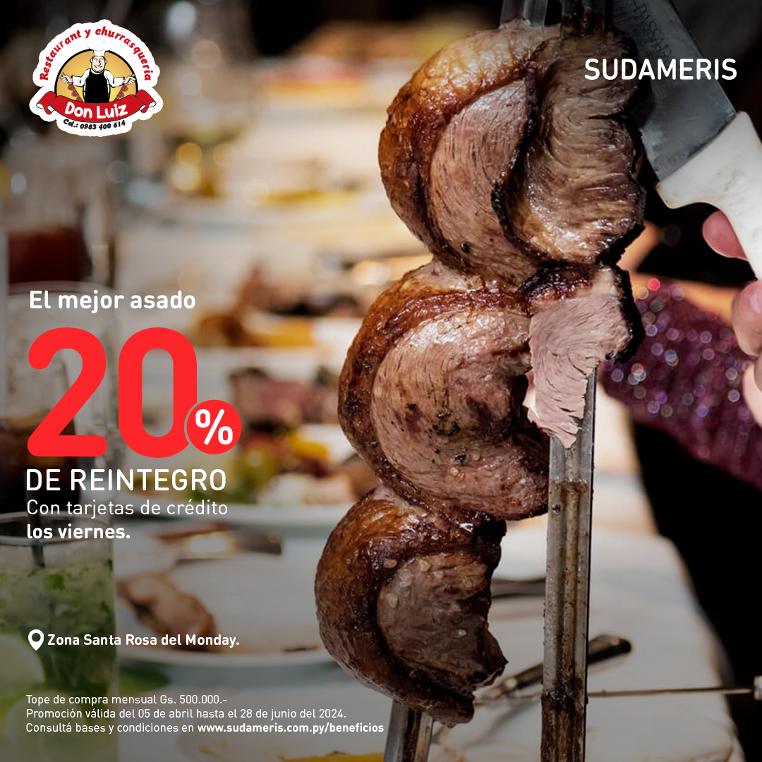 20% RESTAURANTE Y CHURRASQUERIA DON LUIZ